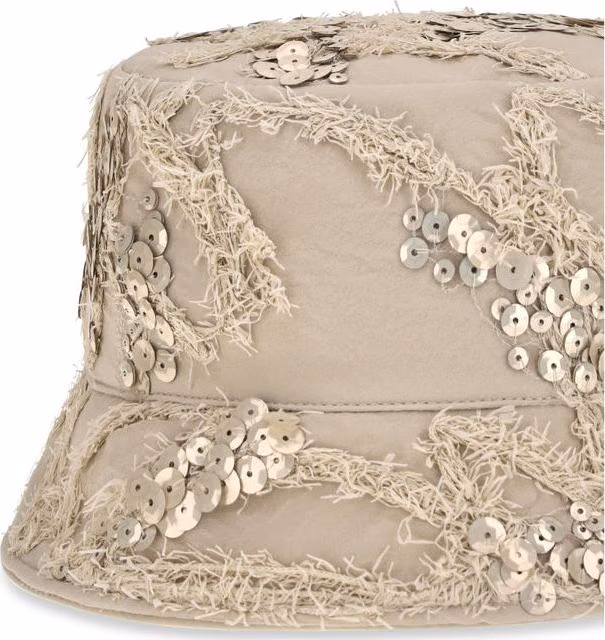 Brunello Cucinelli Beige Silk Bucket Hat