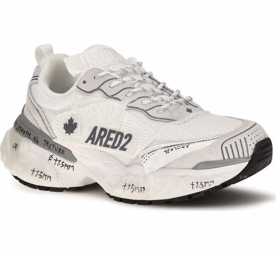 Dsquared² White Polyester Athletic Sneakers