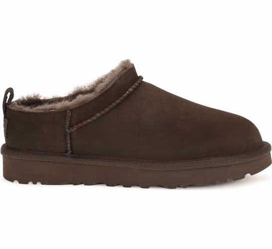 UGG Brown Suede Leather Mules