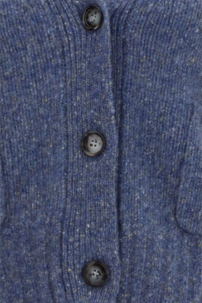 Allude Blue Cashmere Cardigan