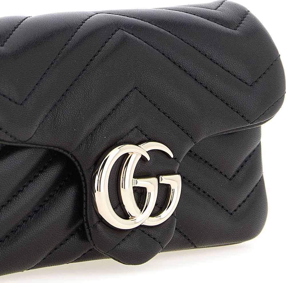 Gucci Black Lamb Leather Shoulder Bag