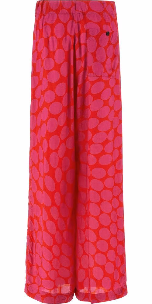 Dries Van Noten Fuchsia Viscose Casual Pants