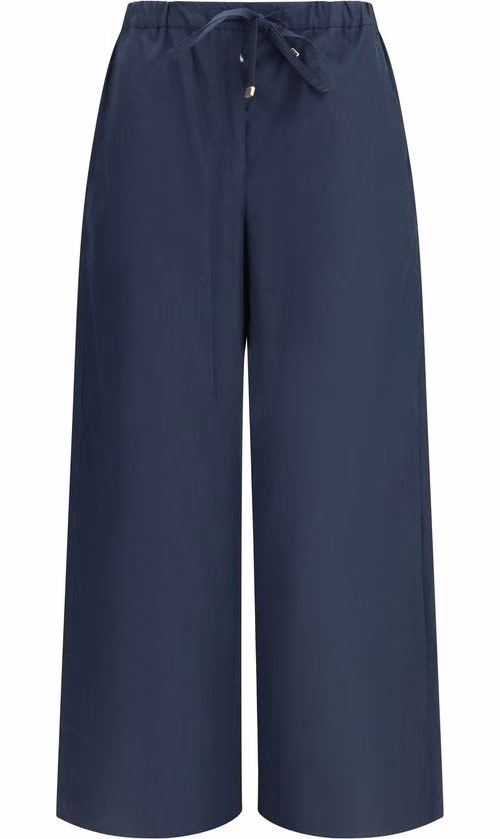 'S Max Mara Blue Cotton Casual Pants