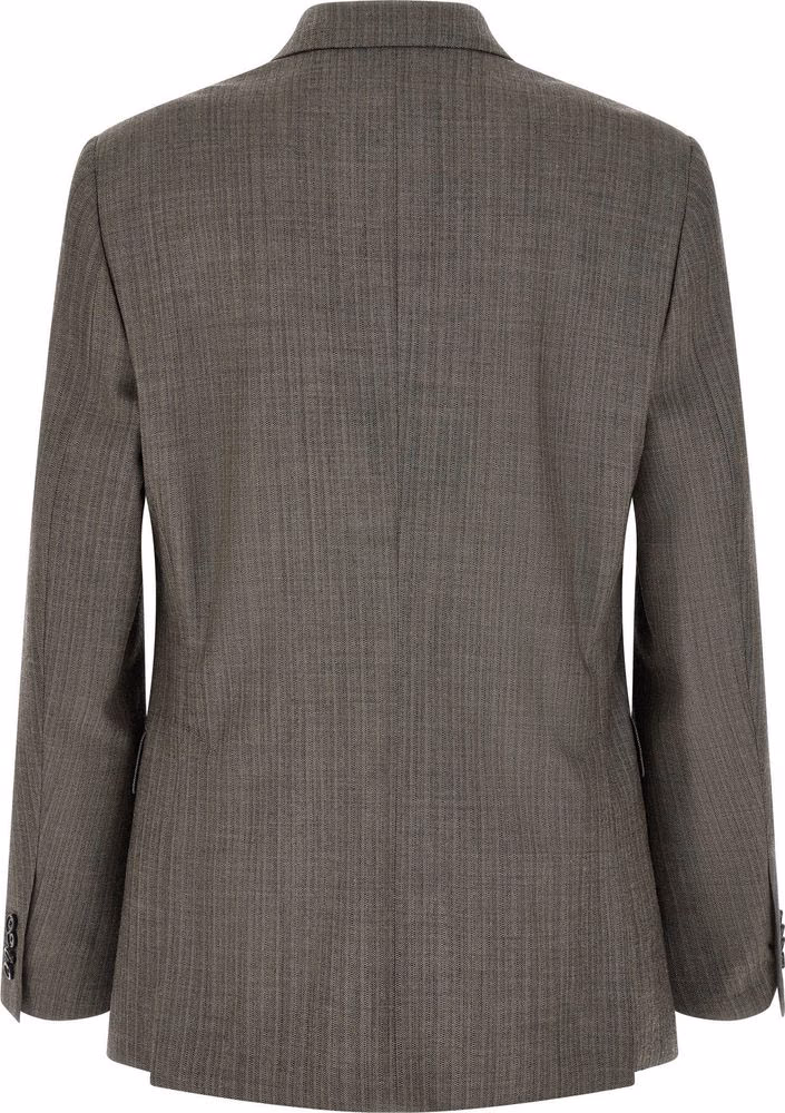 Lardini Gray Virgin Wool Two-Piece Suit