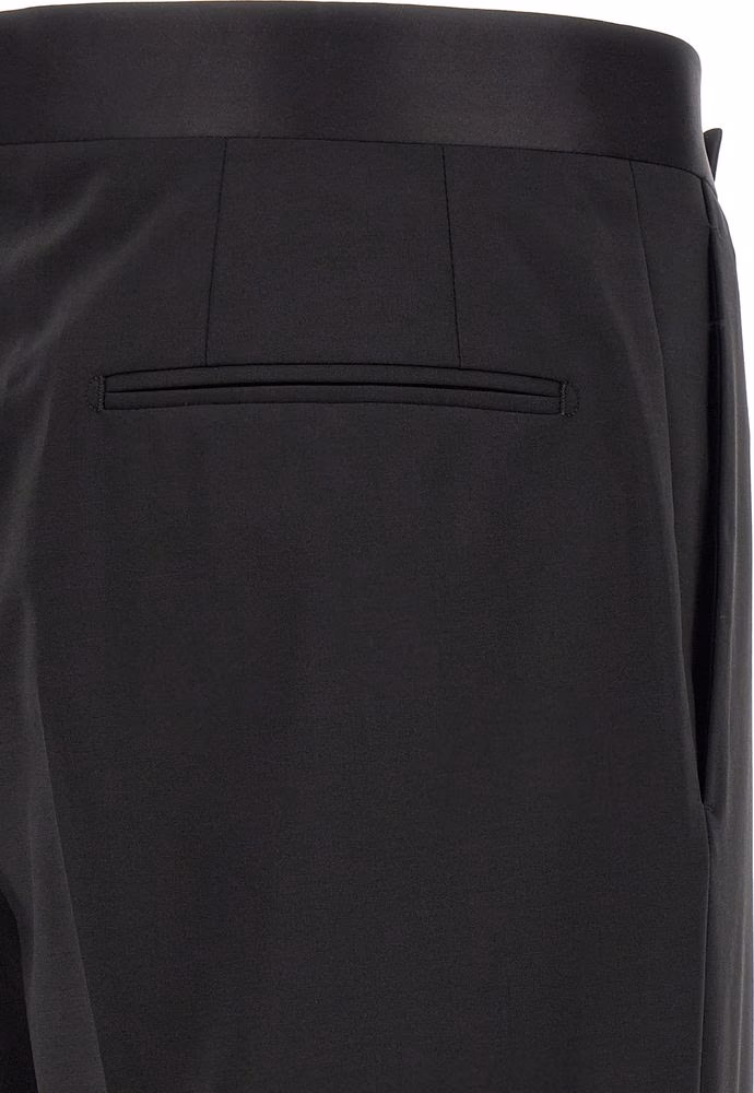 Lardini Black Virgin Wool Tuxedo