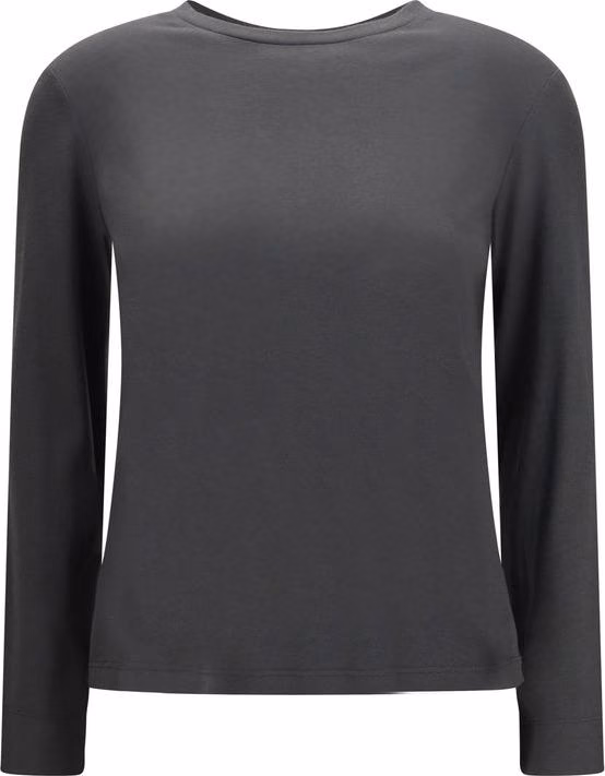 'S Max Mara Gray Cotton Long Sleeve T-Shirt
