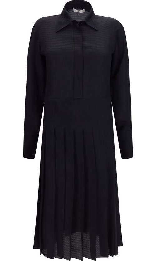 Fendi Black Silk Casual Dress