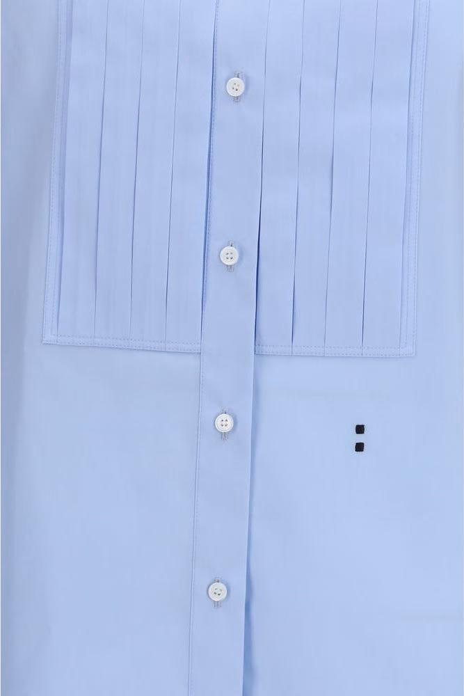 Fendi Blue Cotton Dress Shirt