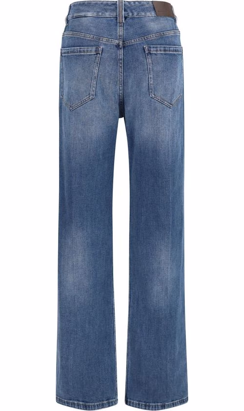 Brunello Cucinelli Blue Cotton Relaxed Fit Jeans