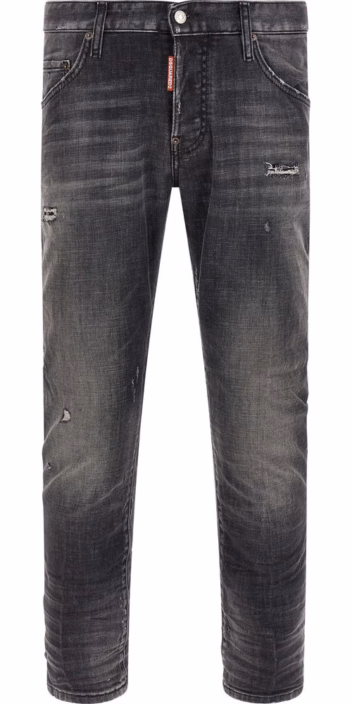 Dsquared² Gray Cotton Skinny Jeans
