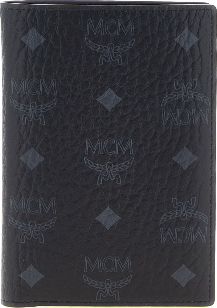 MCM Black Polyethylene Wallet
