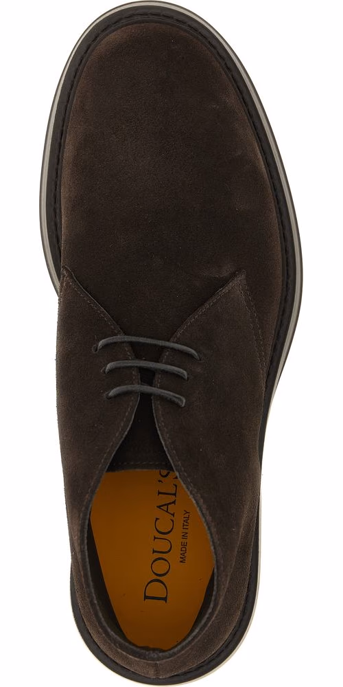 Doucal's Brown Lamb Leather Ankle Boots