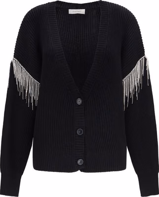 Black Wool Oves Aries Cardigan