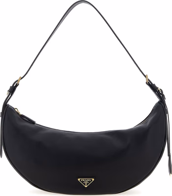 Black Calfskin Shoulder Bag