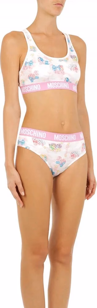 Moschino White Two-Piece Sleepwear My Little Pony Bikini