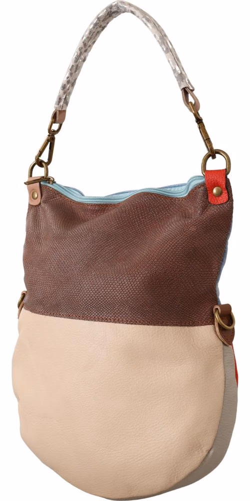 EBARRITO Multicolor Genuine Leather Shoulder Tote Women Handbag
