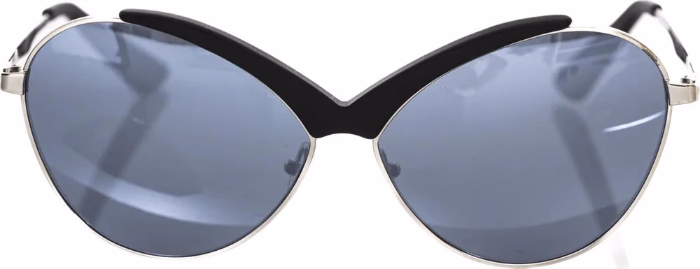 Frankie Morello Black Metallic Women Sunglasses