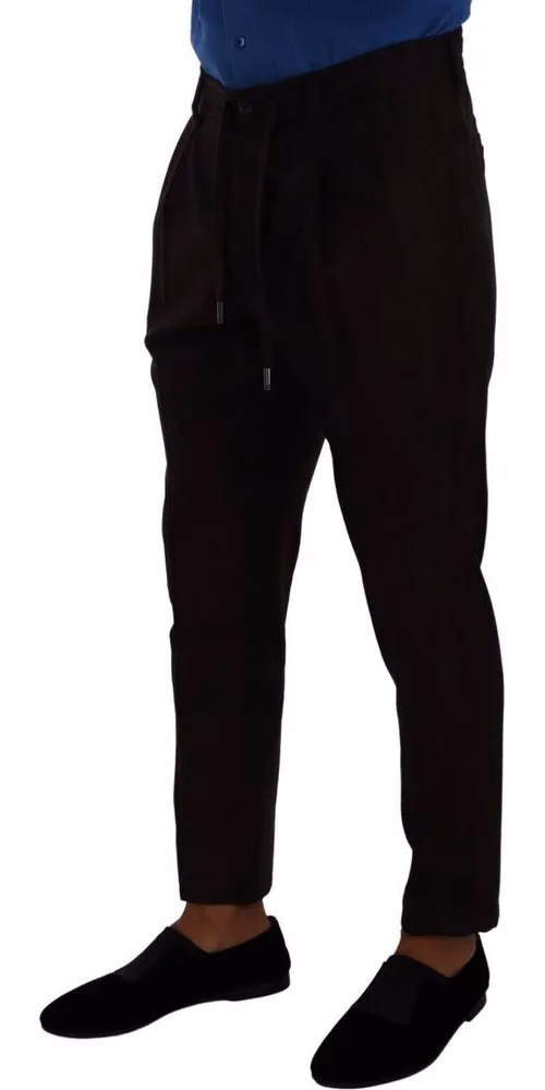 Dolce & Gabbana Bordeaux Wool Men Skinny Trouser Pants