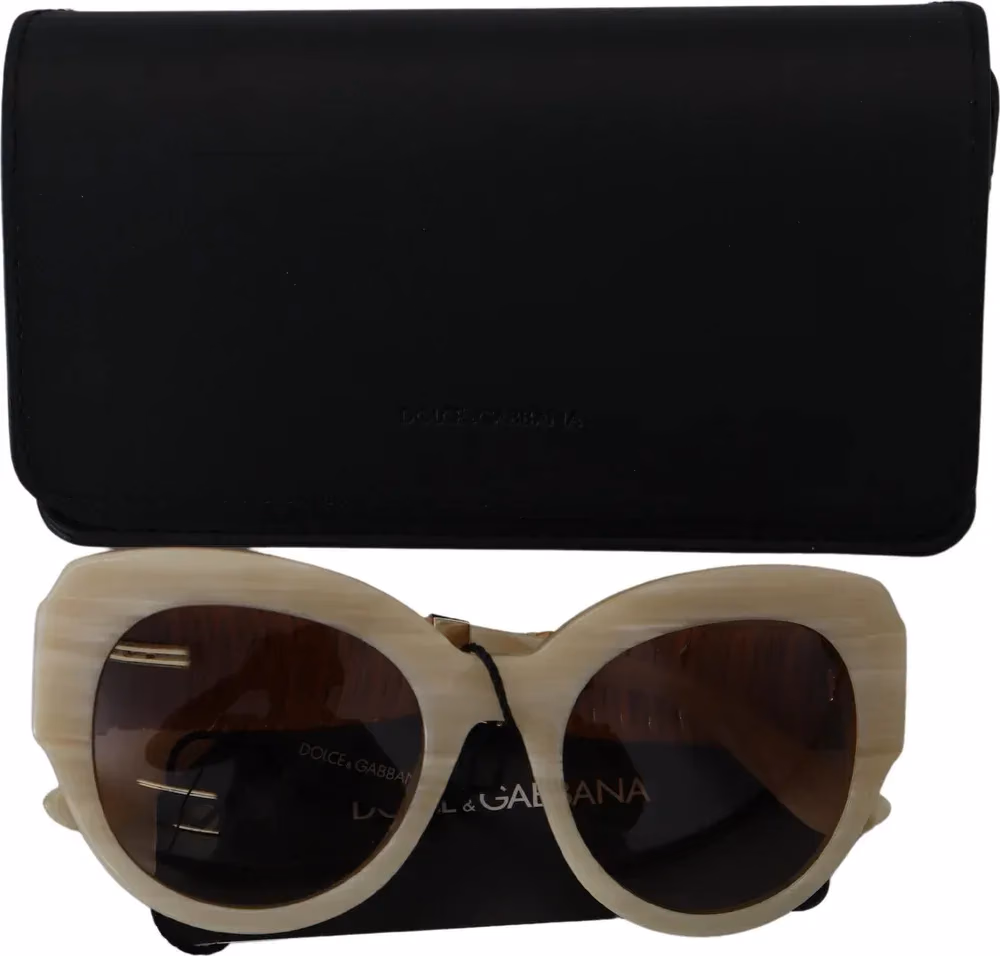 Dolce & Gabbana Beige Acetate Full Rim Brown Lense DG4294 Sunglasses
