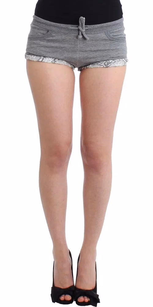 Ermanno Scervino Lingerie Gray Mini Shorts Sleepwear Hotpants