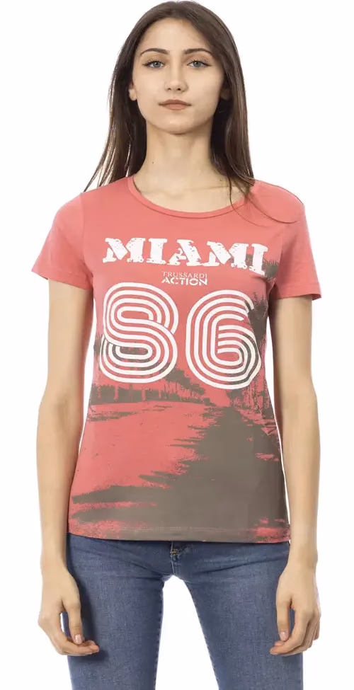 Trussardi Action Multicolor Cotton Women T-Shirt