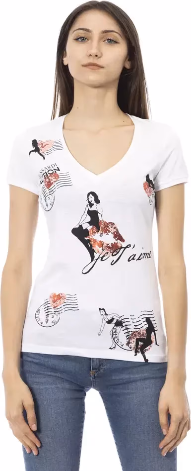 Trussardi Action White Cotton Women's Top