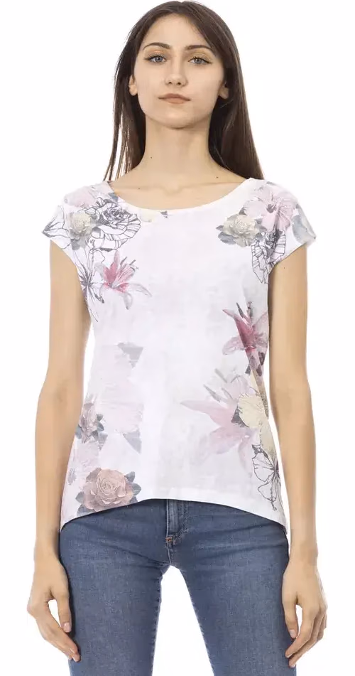 Trussardi Action White Cotton Women T-Shirt