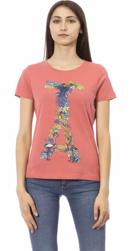 Trussardi Action Fuchsia Cotton Tops & T-Shirt
