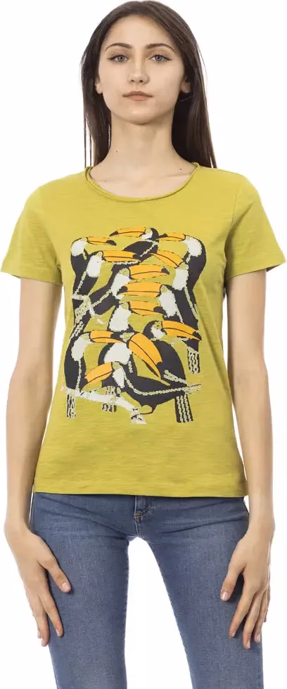 Trussardi Action Green Cotton Women T-Shirt