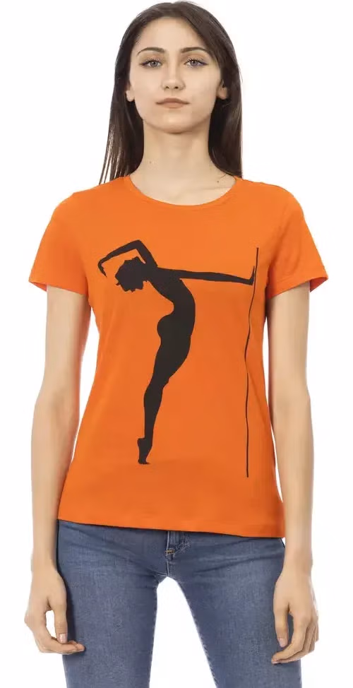 Trussardi Action Orange Cotton Women T-Shirt