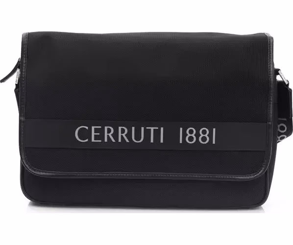 Cerruti 1881 Black Nylon Men Crossbody