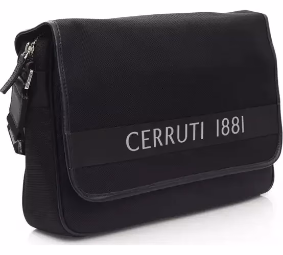 Cerruti 1881 Black Nylon Men Crossbody