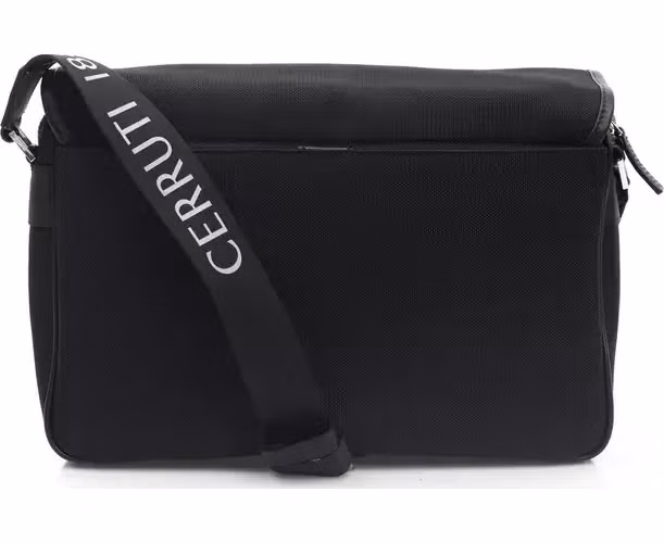 Cerruti 1881 Black Nylon Men Crossbody