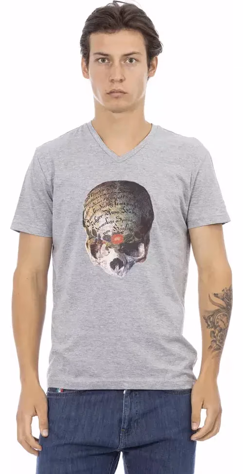Trussardi Action Gray Cotton Men's T-Shirt