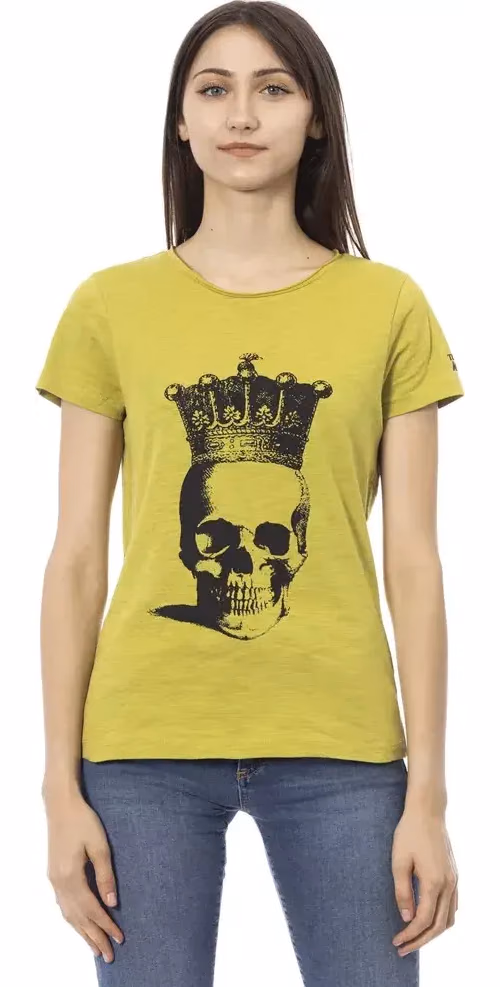 Trussardi Action Green Cotton Women T-Shirt
