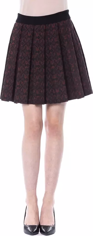 BYBLOS Brown Cotton Women Skirt
