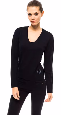 Blue Wool Women Sweater