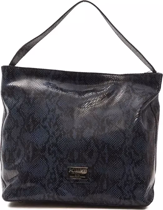 Pompei Donatella Blue Leather Women Shoulder Bag