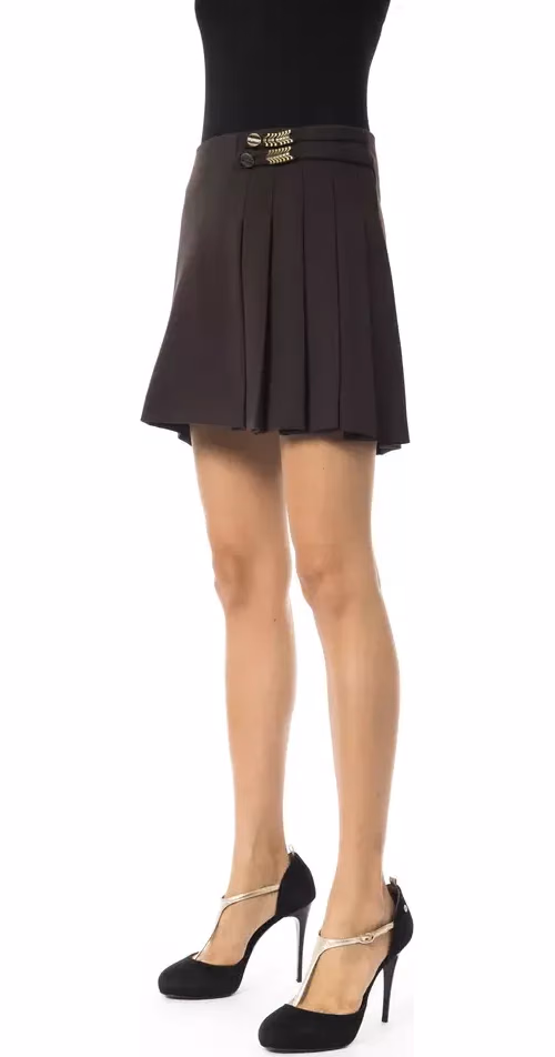BYBLOS Brown Polyester Women Skirt