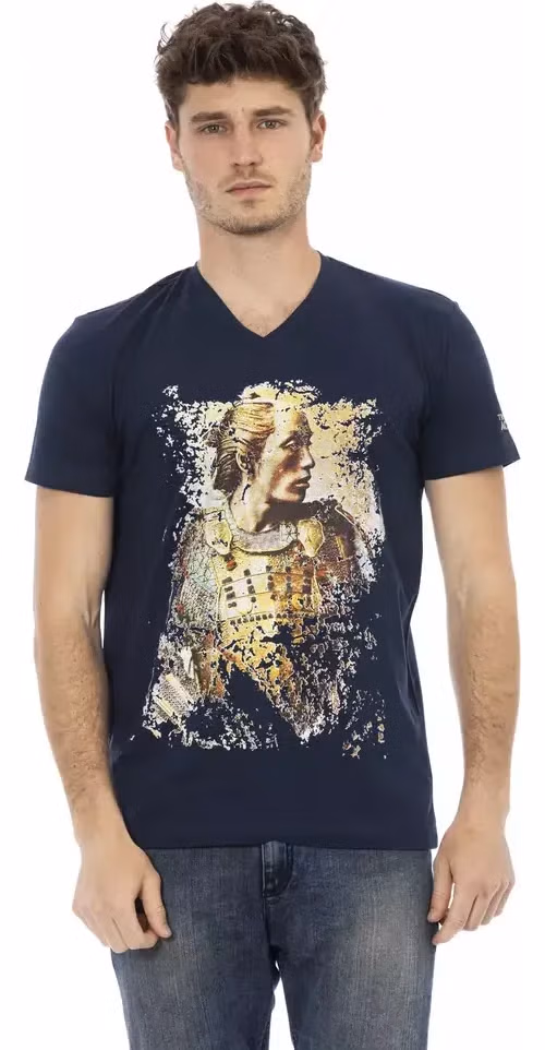 Trussardi Action Blue Cotton Men's T-Shirt