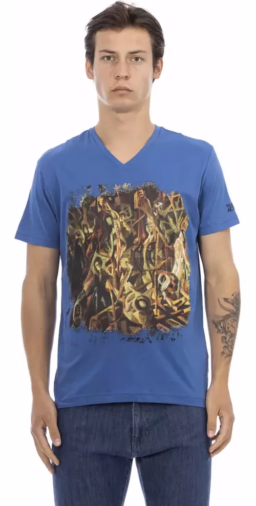 Trussardi Action Blue Cotton Men's T-Shirt