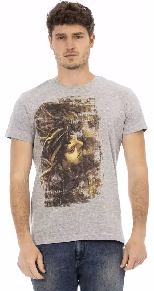 Trussardi Action Gray Cotton Men's T-Shirt