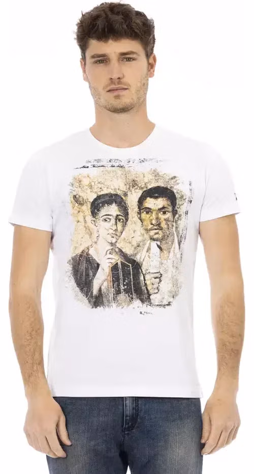 Trussardi Action White Cotton Men's T-Shirt