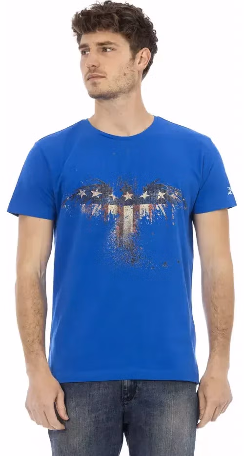 Trussardi Action Blue Cotton Men's T-Shirt