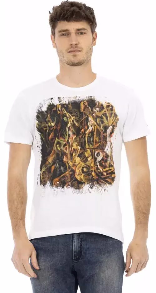 Trussardi Action White Cotton Men's T-Shirt