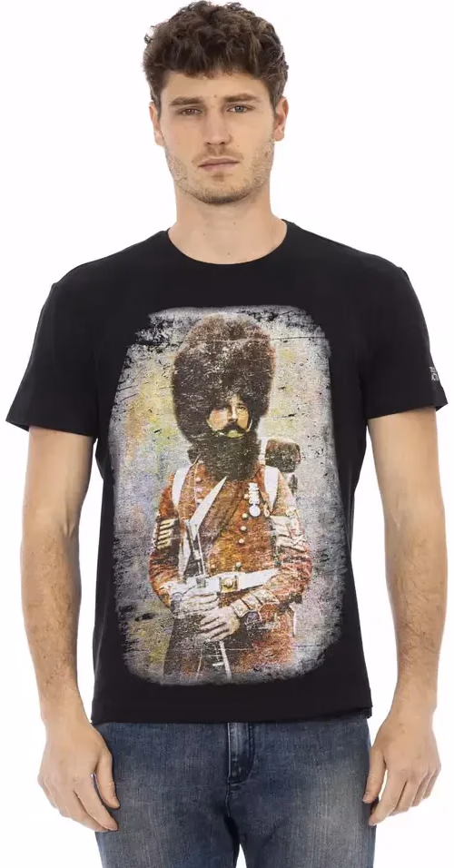 Trussardi Action Black Cotton Men's T-Shirt