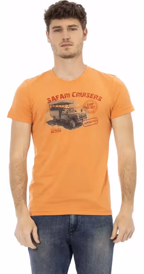 Trussardi Action Orange Cotton Men's T-Shirt