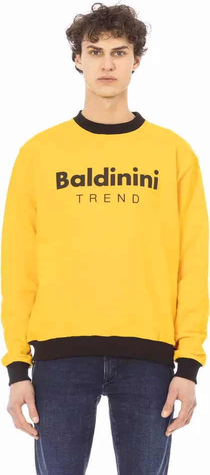 Baldinini Trend Yellow Cotton Men Sweater