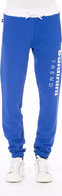 Blue Cotton Men's Sport Pant
