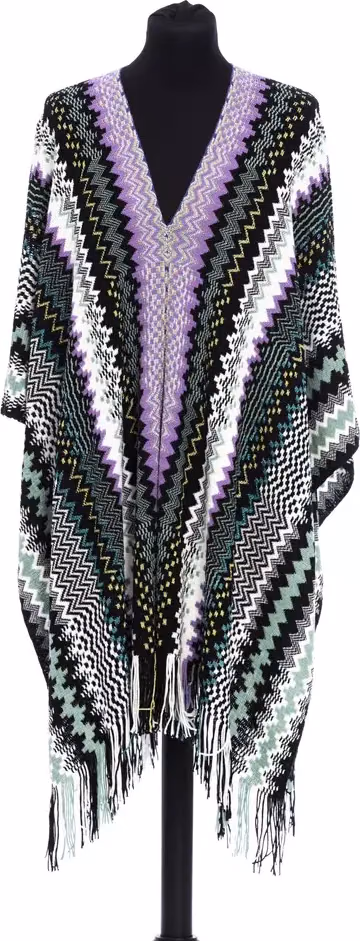 Missoni Multicolor Wool Women Poncho